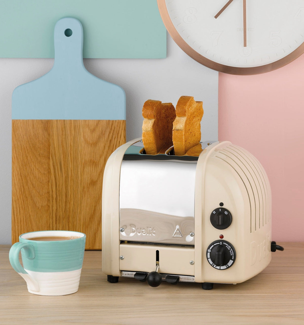 Dualit Toaster Paket 3, 2er Toaster mit Brötchenaufsatz und zwei Sandwichzangen