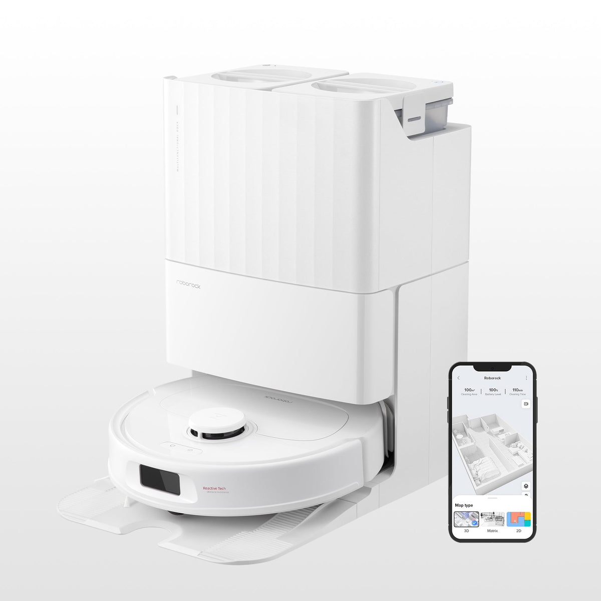 Roborock Qrevo S Saugroboter mit Multifunktions-Dockingstation