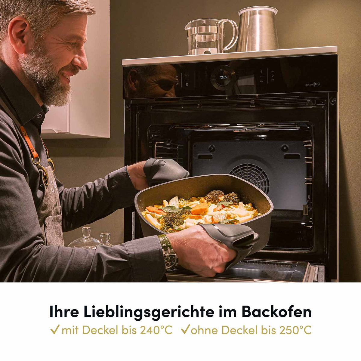 Aluguss Bräter Rund 32 cm Induktion 5,6 L