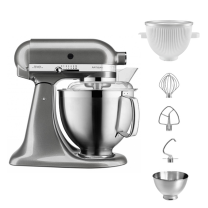 KitchenAid 4,8 L 5KSM185 Artisan Küchenmaschine Icelover Eiszubereiter 5KSMICM