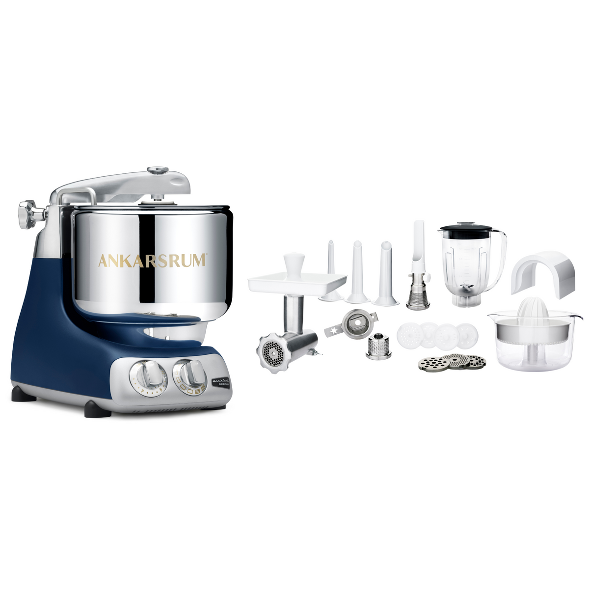 Ankarsrum Küchenmaschine Allrounderset mit Deluxe Zubehörset