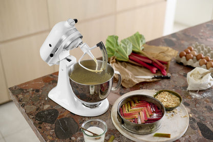 KitchenAid 4,8 L 5KSM175 Artisan Küchenmaschine Steellover mit Edelstahl-Werkzeugen