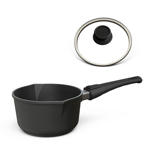 Aluguss Stielkasserolle mit abnehmbarem Stiel Ø 18 cm