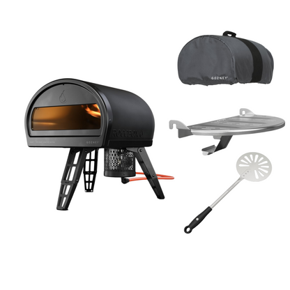Roccbox Pizzaofen Set mit Abdeckhaube und Zubehör